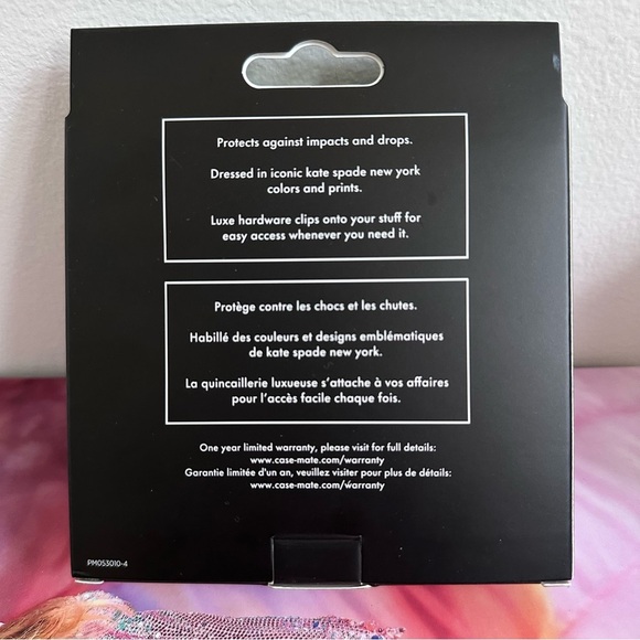 Kate Spade Black and White Polka Dot AirPods Pro Case - Picture 3 of 4